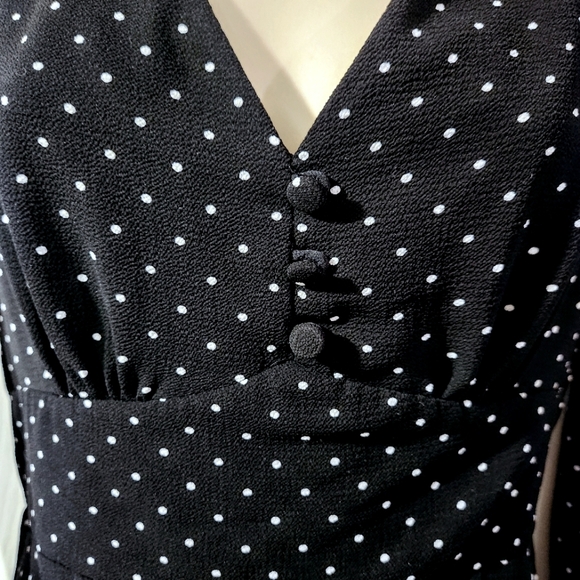 Miss Selfridge Polka-dot Midi Dress - Picture 6 of 8
